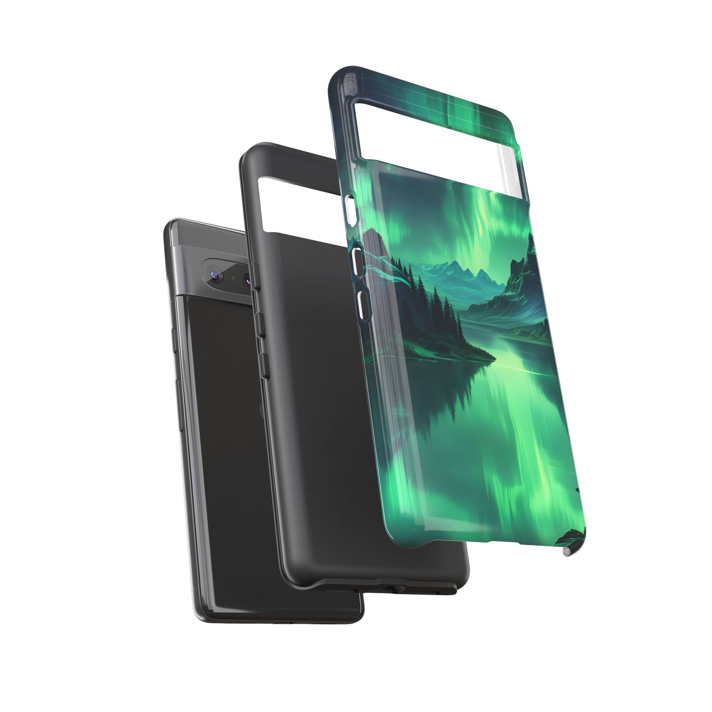 Carcasa para teléfono Aurora Boreal, carcasas resistentes para amantes de la naturaleza, funda para teléfono con arte celestial, regalo único para amigos amantes de la naturaleza, compatible [...]