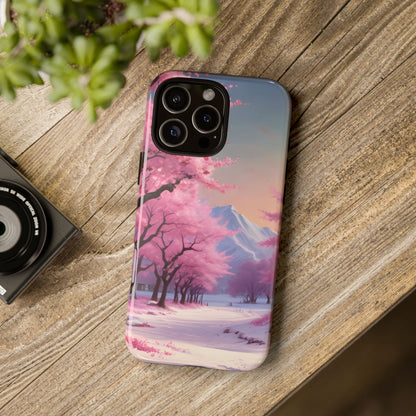 Cherry Blossom Phone Case, Spring Aesthetic, Tough Phone Cover, Floral Design, Nature Lover Gift, Sakura Case