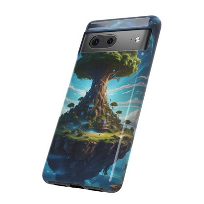 Mystical Tree Phone Case, Tough Cases, Unique Phone Cover, Magical Landscape, Gift for Nature Lovers, Protective Case, Whimsical Design