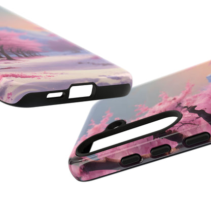 Cherry Blossom Phone Case, Spring Aesthetic, Tough Phone Cover, Floral Design, Nature Lover Gift, Sakura Case