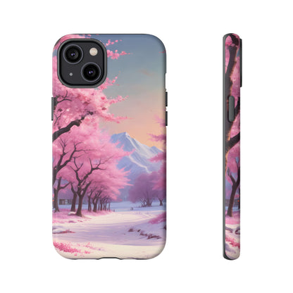 Cherry Blossom Phone Case, Spring Aesthetic, Tough Phone Cover, Floral Design, Nature Lover Gift, Sakura Case