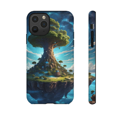 Mystical Tree Phone Case, Tough Cases, Unique Phone Cover, Magical Landscape, Gift for Nature Lovers, Protective Case, Whimsical Design