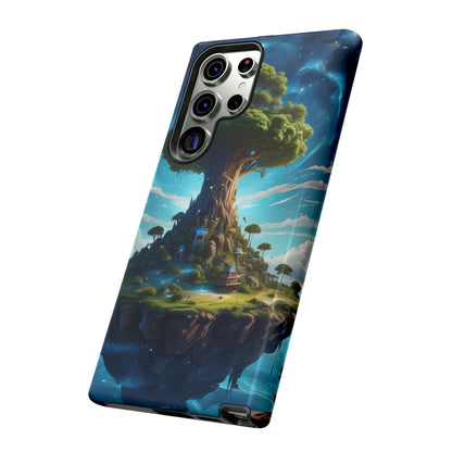 Mystical Tree Phone Case, Tough Cases, Unique Phone Cover, Magical Landscape, Gift for Nature Lovers, Protective Case, Whimsical Design