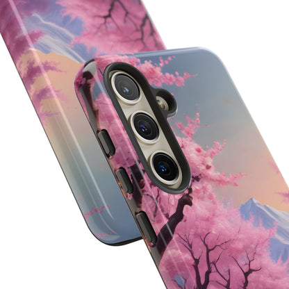 Cherry Blossom Phone Case, Spring Aesthetic, Tough Phone Cover, Floral Design, Nature Lover Gift, Sakura Case