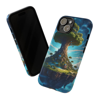 Mystical Tree Phone Case, Tough Cases, Unique Phone Cover, Magical Landscape, Gift for Nature Lovers, Protective Case, Whimsical Design