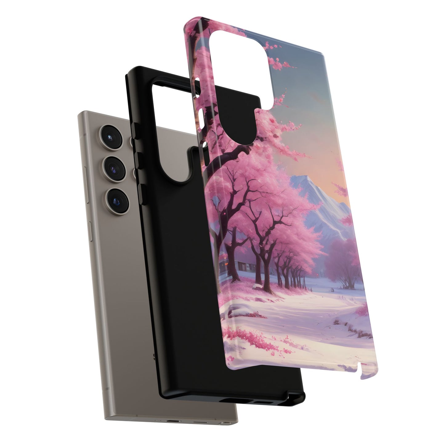 Funda para teléfono con diseño de flor de cerezo, estética primaveral, funda resistente para teléfono, diseño floral, regalo para amantes de la naturaleza, funda Sakura.