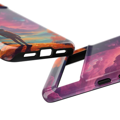 Psychedelic Astronaut Phone Case, Galaxy Space Theme, Tough Cases for Men & Women, Unique Gifts for Tech Lovers, Stylish Accessories, Cosmic Decor