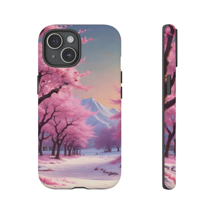 Cherry Blossom Phone Case, Spring Aesthetic, Tough Phone Cover, Floral Design, Nature Lover Gift, Sakura Case