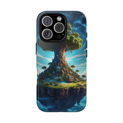 Mystical Tree Phone Case, Tough Cases, Unique Phone Cover, Magical Landscape, Gift for Nature Lovers, Protective Case, Whimsical Design