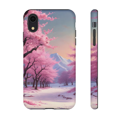 Cherry Blossom Phone Case, Spring Aesthetic, Tough Phone Cover, Floral Design, Nature Lover Gift, Sakura Case