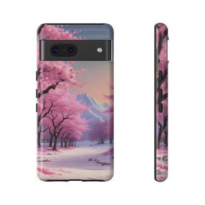 Cherry Blossom Phone Case, Spring Aesthetic, Tough Phone Cover, Floral Design, Nature Lover Gift, Sakura Case