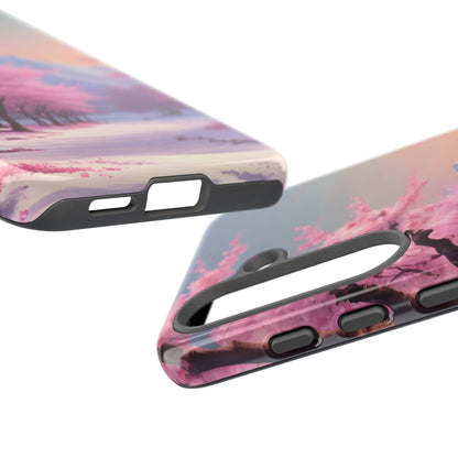 Cherry Blossom Phone Case, Spring Aesthetic, Tough Phone Cover, Floral Design, Nature Lover Gift, Sakura Case