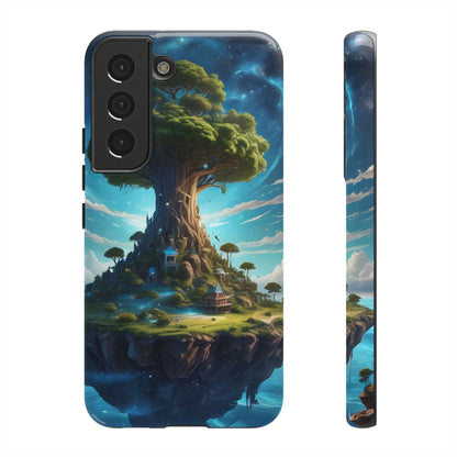 Mystical Tree Phone Case, Tough Cases, Unique Phone Cover, Magical Landscape, Gift for Nature Lovers, Protective Case, Whimsical Design