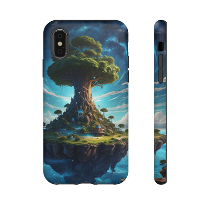 Mystical Tree Phone Case, Tough Cases, Unique Phone Cover, Magical Landscape, Gift for Nature Lovers, Protective Case, Whimsical Design