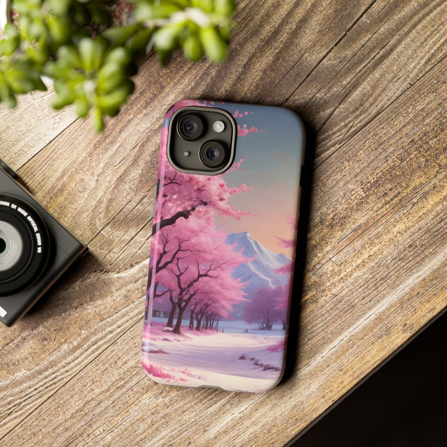 Funda para teléfono con diseño de flor de cerezo, estética primaveral, funda resistente para teléfono, diseño floral, regalo para amantes de la naturaleza, funda Sakura.