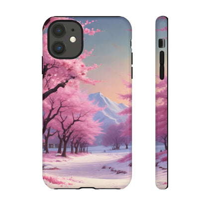 Cherry Blossom Phone Case, Spring Aesthetic, Tough Phone Cover, Floral Design, Nature Lover Gift, Sakura Case
