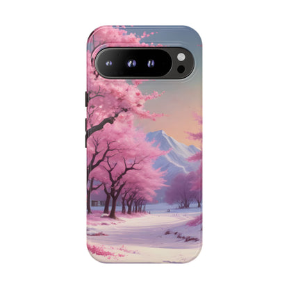 Cherry Blossom Phone Case, Spring Aesthetic, Tough Phone Cover, Floral Design, Nature Lover Gift, Sakura Case