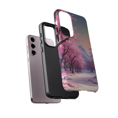 Cherry Blossom Phone Case, Spring Aesthetic, Tough Phone Cover, Floral Design, Nature Lover Gift, Sakura Case