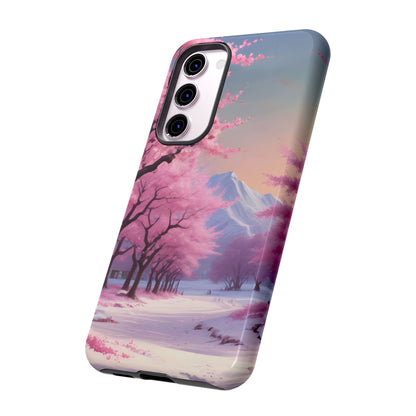 Cherry Blossom Phone Case, Spring Aesthetic, Tough Phone Cover, Floral Design, Nature Lover Gift, Sakura Case