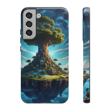Mystical Tree Phone Case, Tough Cases, Unique Phone Cover, Magical Landscape, Gift for Nature Lovers, Protective Case, Whimsical Design