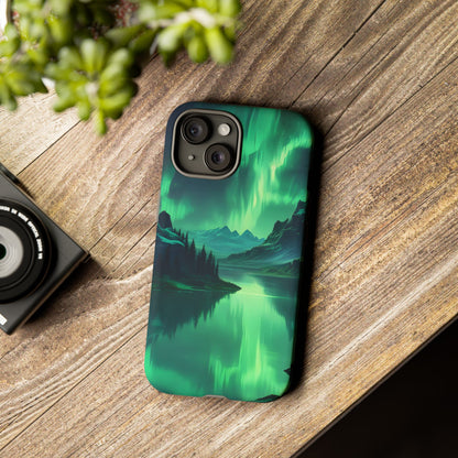 Aurora Borealis Phone Case, Tough Cases for Nature Lovers, Celestial Art Phone Cover, Unique Gift for Outdoorsy Friends, Compatible [...]