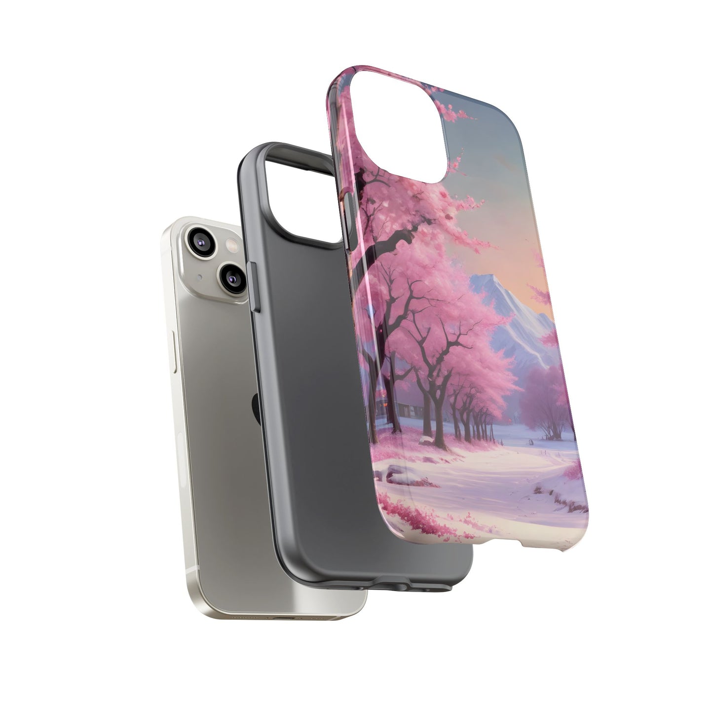 Funda para teléfono con diseño de flor de cerezo, estética primaveral, funda resistente para teléfono, diseño floral, regalo para amantes de la naturaleza, funda Sakura.