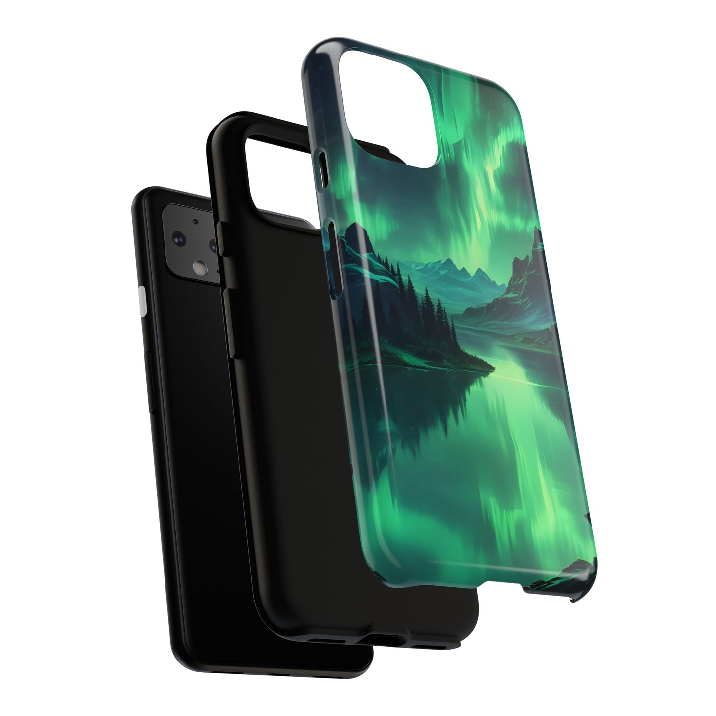 Carcasa para teléfono Aurora Boreal, carcasas resistentes para amantes de la naturaleza, funda para teléfono con arte celestial, regalo único para amigos amantes de la naturaleza, compatible [...]