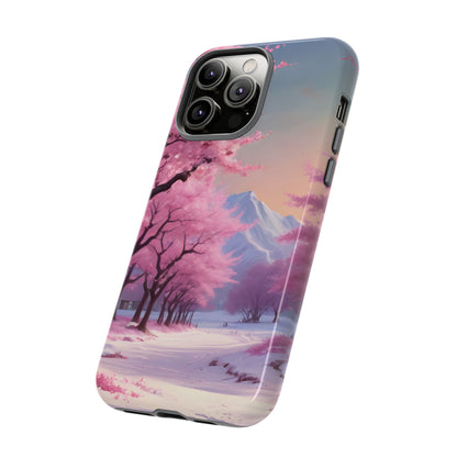 Cherry Blossom Phone Case, Spring Aesthetic, Tough Phone Cover, Floral Design, Nature Lover Gift, Sakura Case
