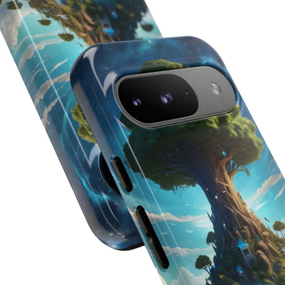 Mystical Tree Phone Case, Tough Cases, Unique Phone Cover, Magical Landscape, Gift for Nature Lovers, Protective Case, Whimsical Design