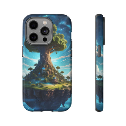 Mystical Tree Phone Case, Tough Cases, Unique Phone Cover, Magical Landscape, Gift for Nature Lovers, Protective Case, Whimsical Design