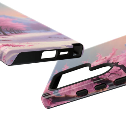 Cherry Blossom Phone Case, Spring Aesthetic, Tough Phone Cover, Floral Design, Nature Lover Gift, Sakura Case