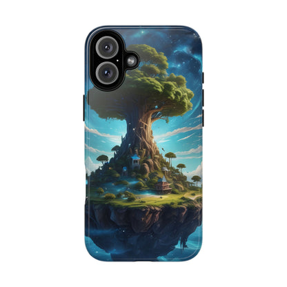 Mystical Tree Phone Case, Tough Cases, Unique Phone Cover, Magical Landscape, Gift for Nature Lovers, Protective Case, Whimsical Design