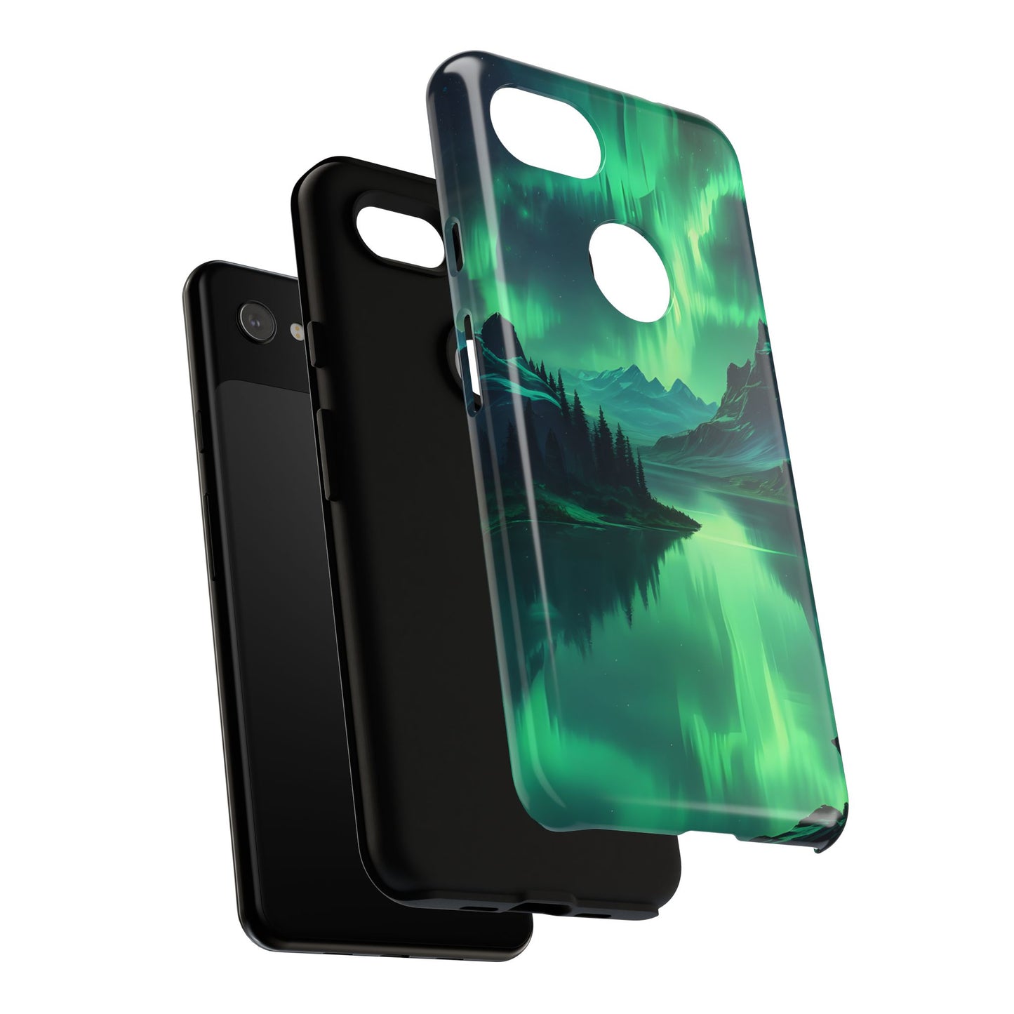 Carcasa para teléfono Aurora Boreal, carcasas resistentes para amantes de la naturaleza, funda para teléfono con arte celestial, regalo único para amigos amantes de la naturaleza, compatible [...]