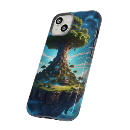 Mystical Tree Phone Case, Tough Cases, Unique Phone Cover, Magical Landscape, Gift for Nature Lovers, Protective Case, Whimsical Design