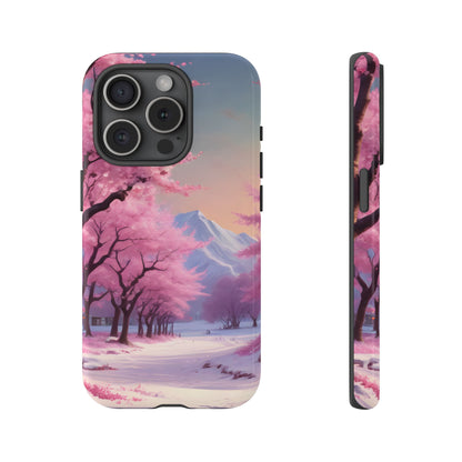 Cherry Blossom Phone Case, Spring Aesthetic, Tough Phone Cover, Floral Design, Nature Lover Gift, Sakura Case