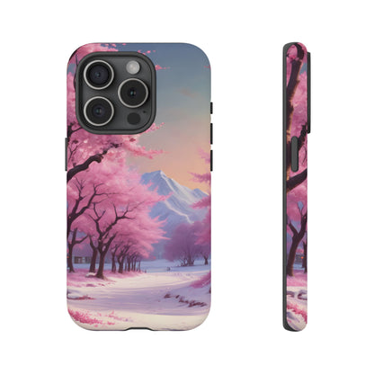 Cherry Blossom Phone Case, Spring Aesthetic, Tough Phone Cover, Floral Design, Nature Lover Gift, Sakura Case