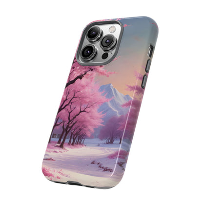 Cherry Blossom Phone Case, Spring Aesthetic, Tough Phone Cover, Floral Design, Nature Lover Gift, Sakura Case