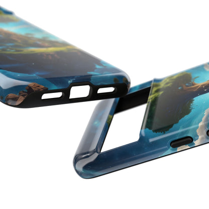 Mystical Tree Phone Case, Tough Cases, Unique Phone Cover, Magical Landscape, Gift for Nature Lovers, Protective Case, Whimsical Design