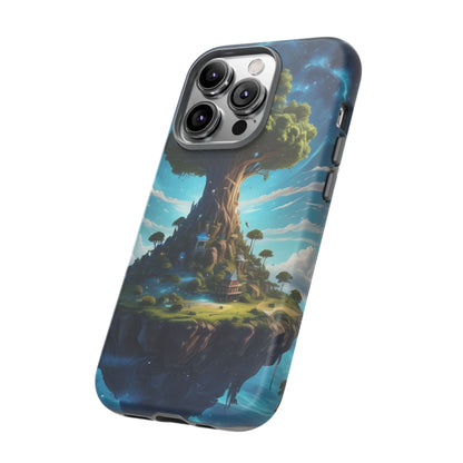 Mystical Tree Phone Case, Tough Cases, Unique Phone Cover, Magical Landscape, Gift for Nature Lovers, Protective Case, Whimsical Design