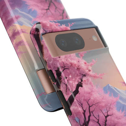 Cherry Blossom Phone Case, Spring Aesthetic, Tough Phone Cover, Floral Design, Nature Lover Gift, Sakura Case