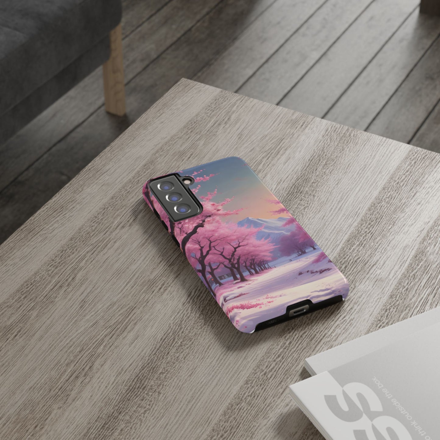 Funda para teléfono con diseño de flor de cerezo, estética primaveral, funda resistente para teléfono, diseño floral, regalo para amantes de la naturaleza, funda Sakura.