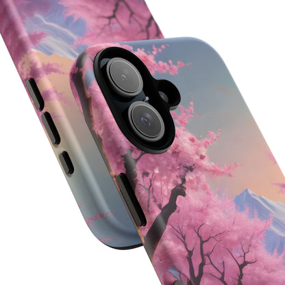 Cherry Blossom Phone Case, Spring Aesthetic, Tough Phone Cover, Floral Design, Nature Lover Gift, Sakura Case
