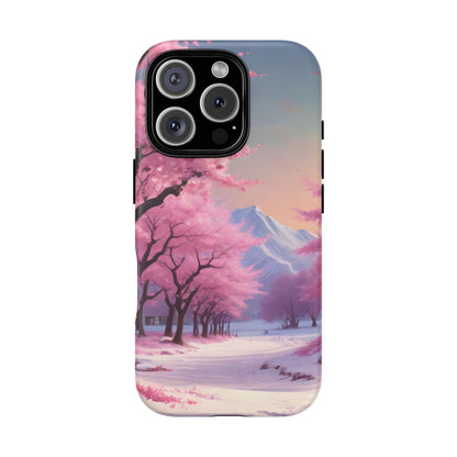 Cherry Blossom Phone Case, Spring Aesthetic, Tough Phone Cover, Floral Design, Nature Lover Gift, Sakura Case
