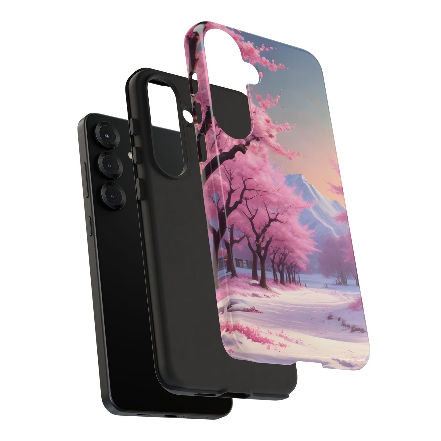 Funda para teléfono con diseño de flor de cerezo, estética primaveral, funda resistente para teléfono, diseño floral, regalo para amantes de la naturaleza, funda Sakura.