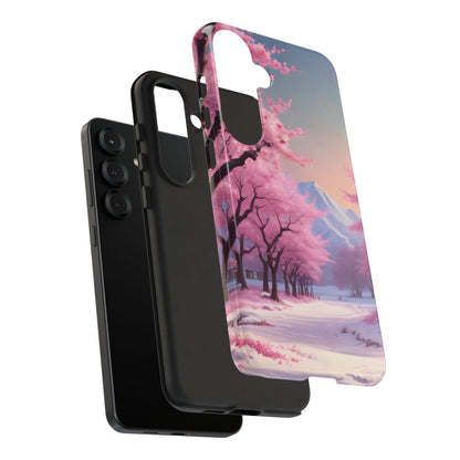 Cherry Blossom Phone Case, Spring Aesthetic, Tough Phone Cover, Floral Design, Nature Lover Gift, Sakura Case