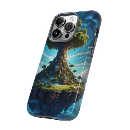 Mystical Tree Phone Case, Tough Cases, Unique Phone Cover, Magical Landscape, Gift for Nature Lovers, Protective Case, Whimsical Design