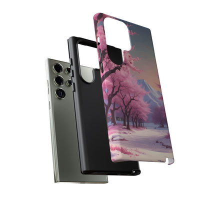 Cherry Blossom Phone Case, Spring Aesthetic, Tough Phone Cover, Floral Design, Nature Lover Gift, Sakura Case