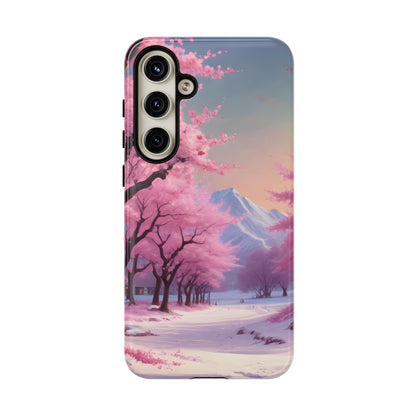 Cherry Blossom Phone Case, Spring Aesthetic, Tough Phone Cover, Floral Design, Nature Lover Gift, Sakura Case