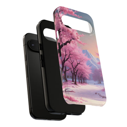 Cherry Blossom Phone Case, Spring Aesthetic, Tough Phone Cover, Floral Design, Nature Lover Gift, Sakura Case