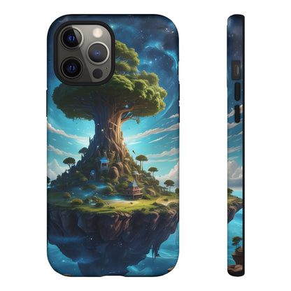 Mystical Tree Phone Case, Tough Cases, Unique Phone Cover, Magical Landscape, Gift for Nature Lovers, Protective Case, Whimsical Design
